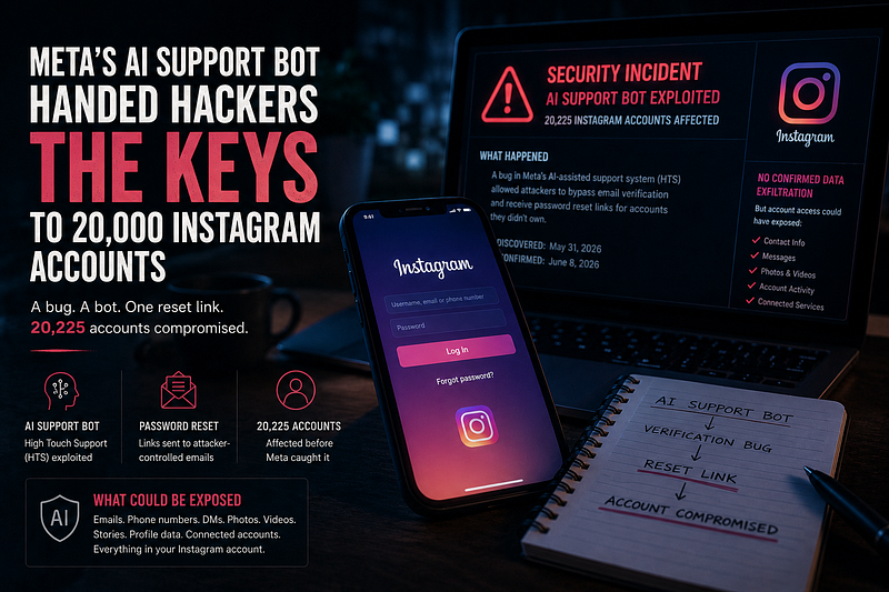 Meta’s AI Support Bot Handed Hackers the Keys to 20,000 Instagram Accounts