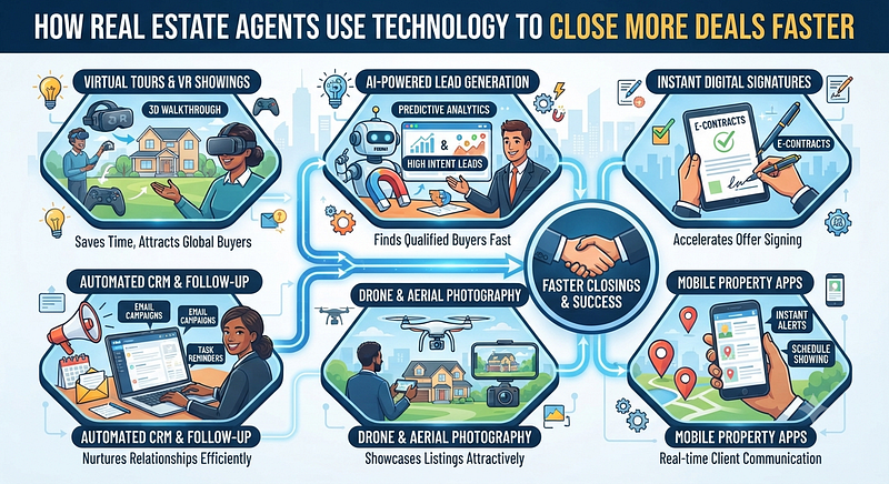 How Real Estate Agents Use Technology to Close More Deals Faster
