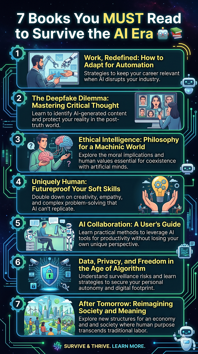 7 Books You MUST Read to Survive the AI Era