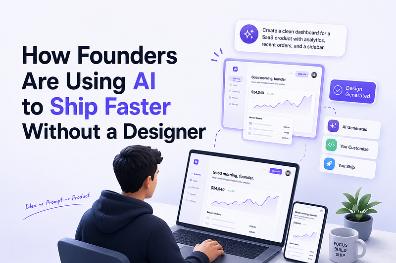 How Founders Are Using AI to Ship Faster Without a Designer