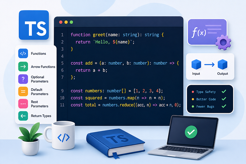 TypeScript Functions & Arrow Functions Explained with Real Examples