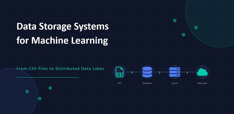 Data Storage Systems for Machine Learning: From CSV Files to Distributed Data Lakes
