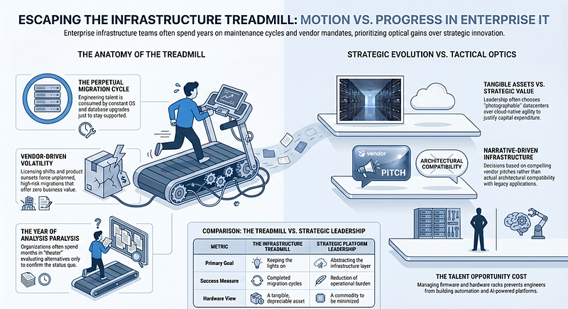 The Infrastructure Treadmill. A Story of Poor Leadership.