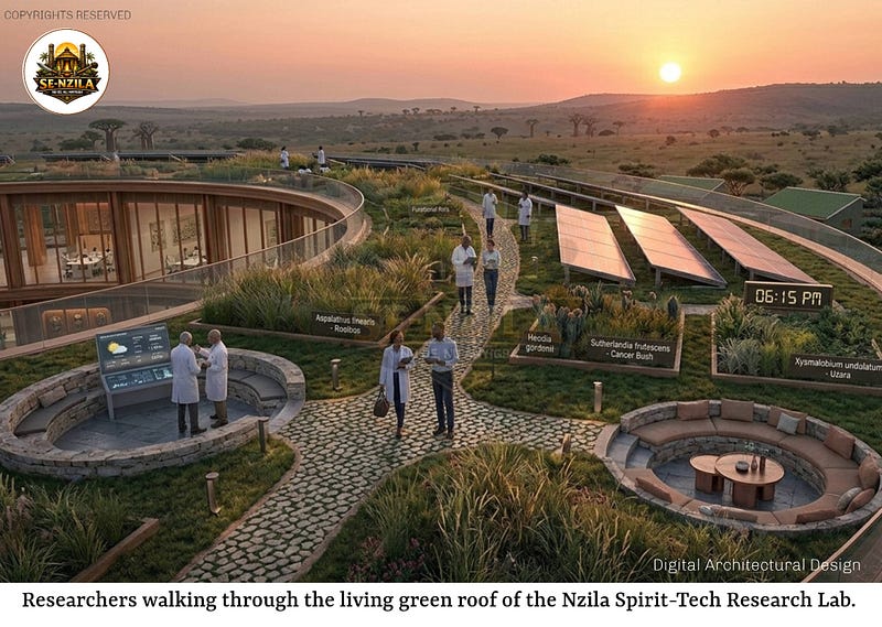 Living Green Roof Concept for the Proposed Nzila Spirit-Tech Research Lab