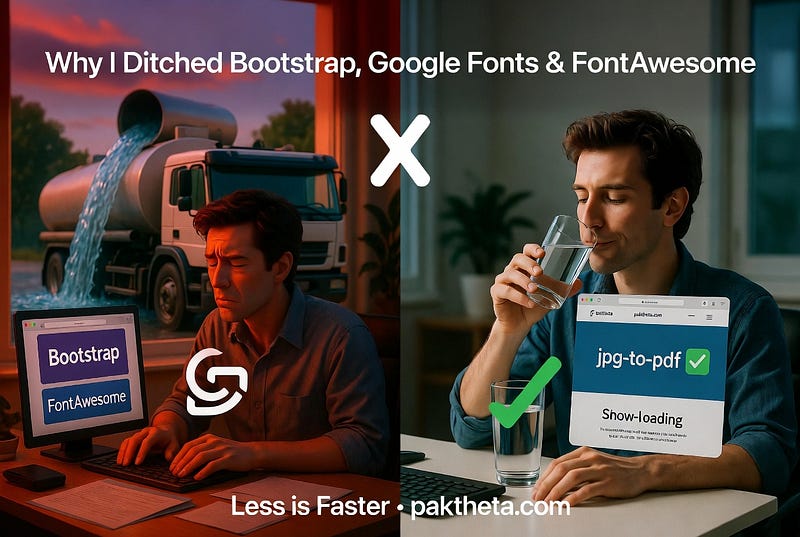 Why I Stopped Using Google Fonts, FontAwesome, and Bootstrap on Small Projects?