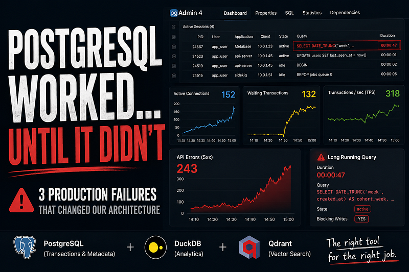 PostgreSQL Is Still Your Best Default. Here’s the Exact Moment You Should Stop Using It Alone.