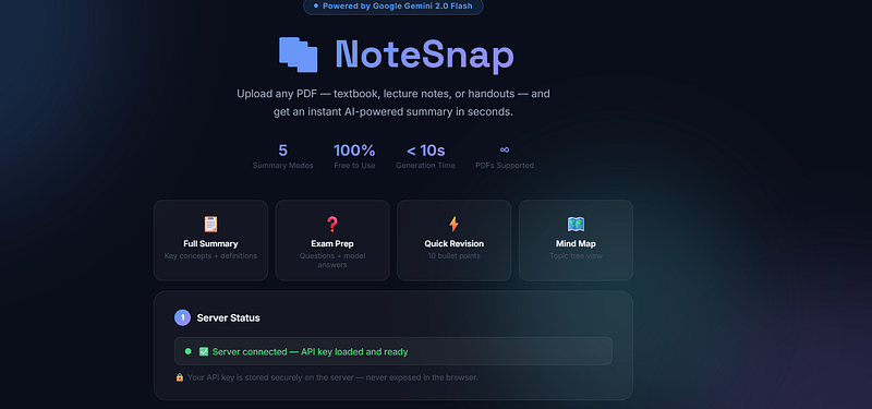 # How I Built Note Snap: An AI Tool That Helps Indian Students Study Smarter