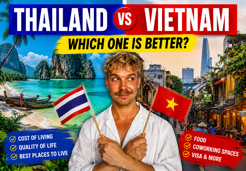 Digital Nomad Thailand vs Vietnam: My Experience Living and Working in Southeast Asia