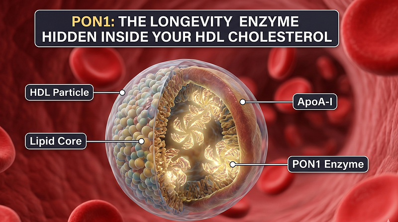 PON1: The Longevity Enzyme Hidden Inside Your HDL Cholesterol