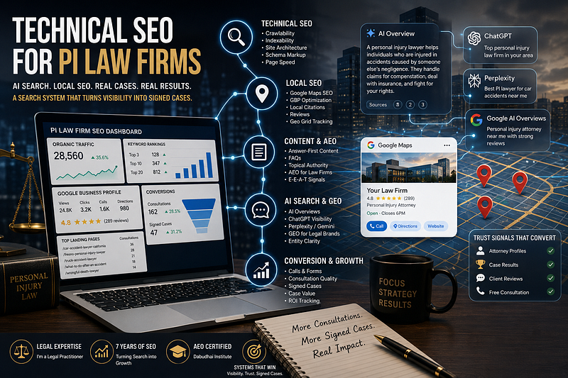 Technical SEO for PI Law Firms: The AI Search and Local SEO System Most Legal Brands Are Missing