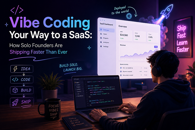 Vibe Coding Your Way to a SaaS: How Solo Founders Are Shipping Faster Than Ever