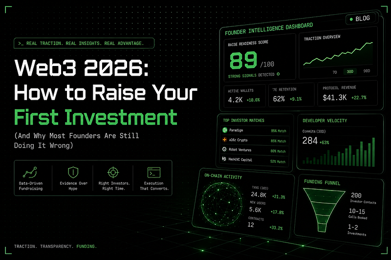 Web3 2026: How to Raise Your First Investment (And Why Most Founders Are Still Doing It Wrong)