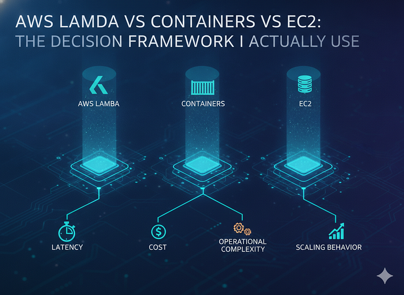 AWS Lambda vs Containers vs EC2: The Decision Framework I Actually Use