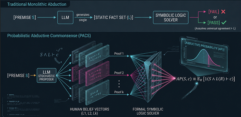 Modeling the Fluidity of Truth: Probabilistic Abductive Commonsense (PACS) in Neurosymbolic AI