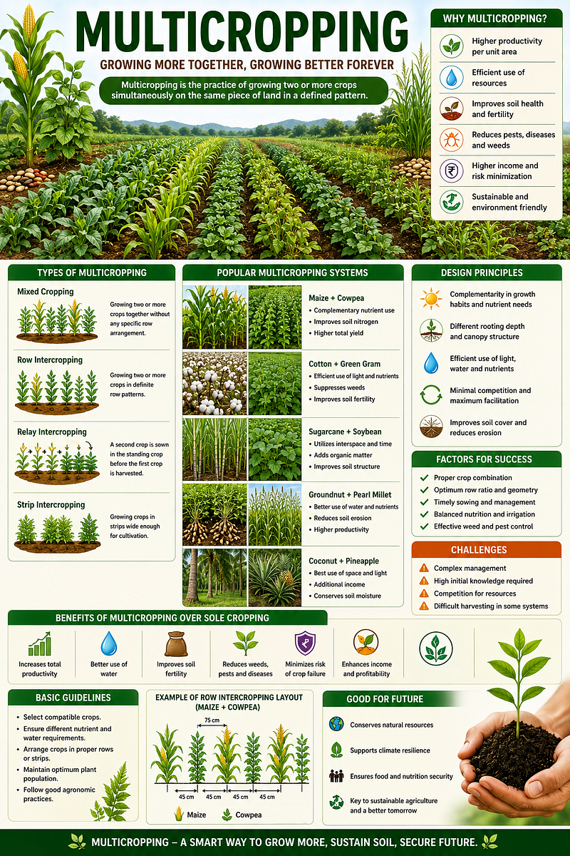 Application of Multicropping for Sustainable Agriculture
