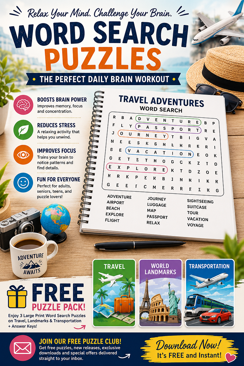 Why Word Search Puzzles Are the Perfect Daily Brain Workout (Plus a Free Printable Puzzle Pack)
