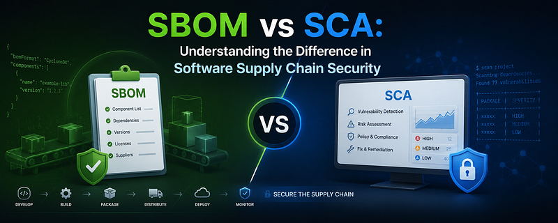 SBOM vs SCA: Understanding the Difference in Software Supply Chain Security