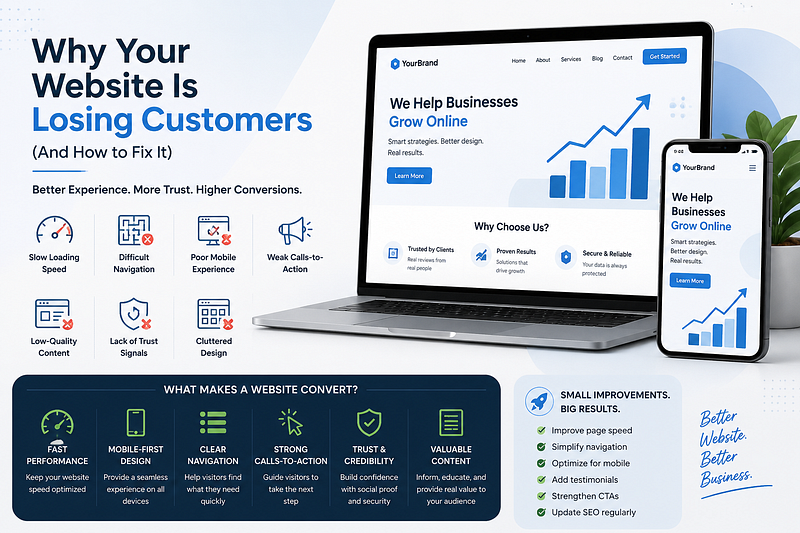 Why Your Website Is Losing Customers (And How to Fix It)