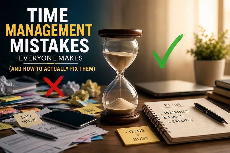 Time Management Mistakes Everyone Makes (And How to Actually Fix Them)