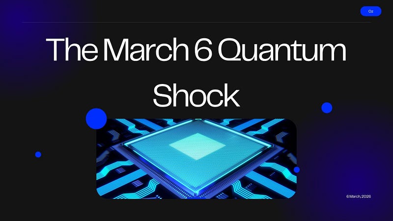 The March 6 Quantum Shock: Why Your Encryption Is Officially Useless