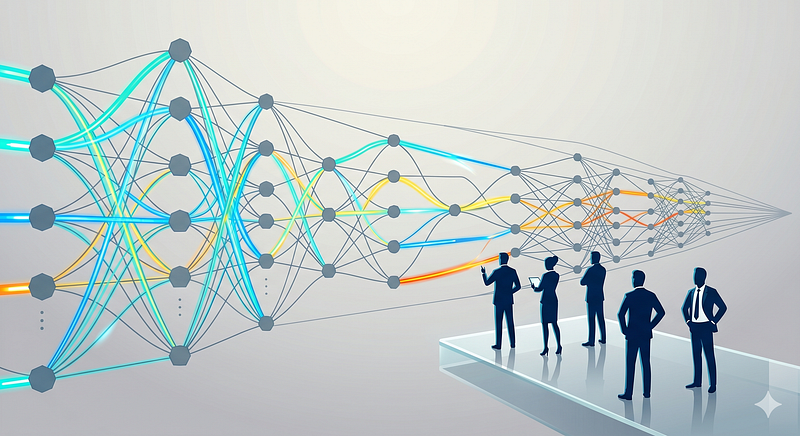 How Advids motion graphics map neural network data processing paths for stakeholders?