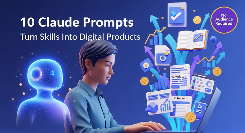 10 Claude Prompts That Can Turn Your Skills Into Digital Products