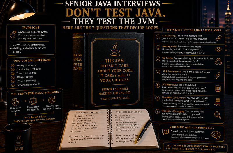 Senior Java Interviews Don’t Test Java. They Test the JVM.