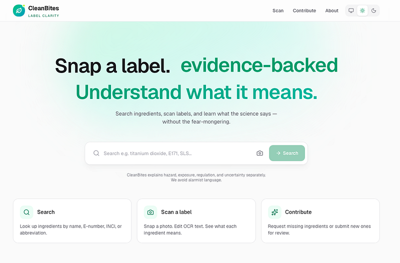 I Built CleanBites to Help People Understand What’s in Their Food and Products
