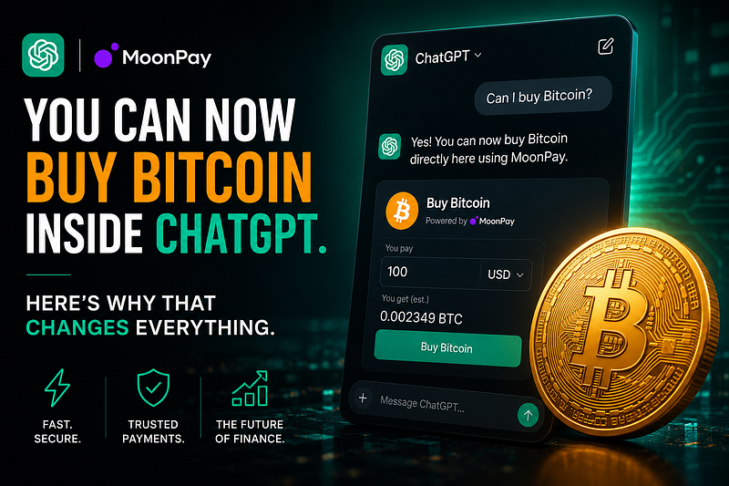 You Can Now Buy Bitcoin Inside ChatGPT. Here’s Why That Changes Everything.