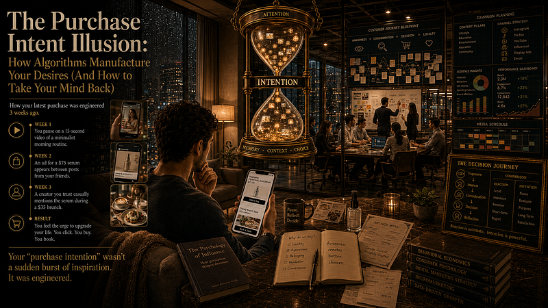 The Purchase Intent Illusion: How Algorithms Manufacture Your Desires (And How to Take Your Mind…