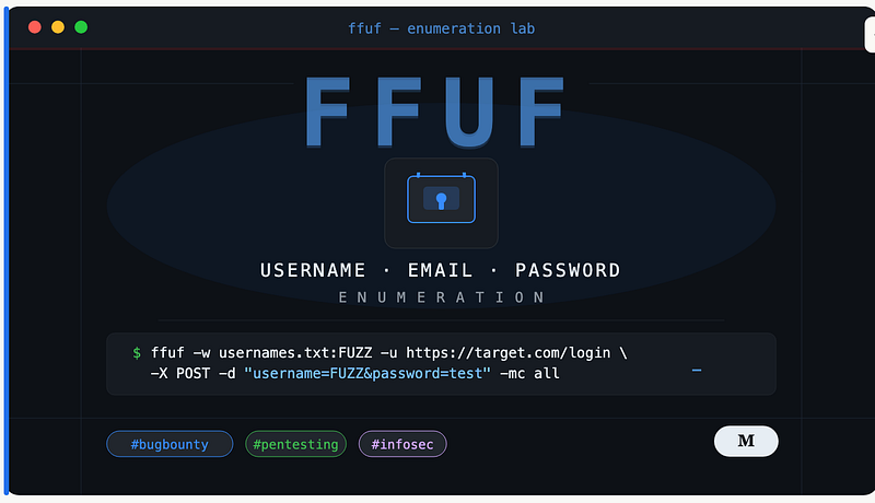 Username, Email & Password Enumeration Using FFUF — A Bug Bounty Researcher’s Guide