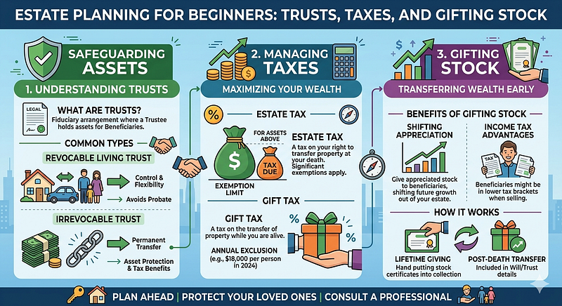 Estate Planning for Beginners: Trusts, Taxes, and Gifting Stock