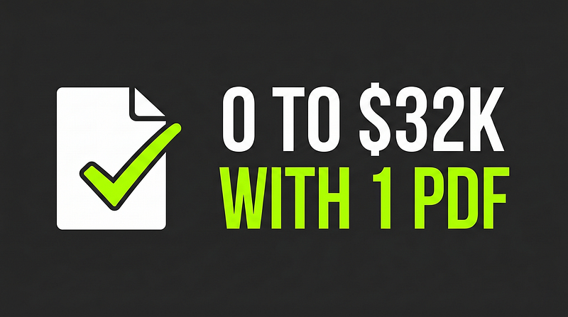 How a single boring PDF cheat sheet generated $32k in pipeline for a B2B SaaS startup in 21 days…