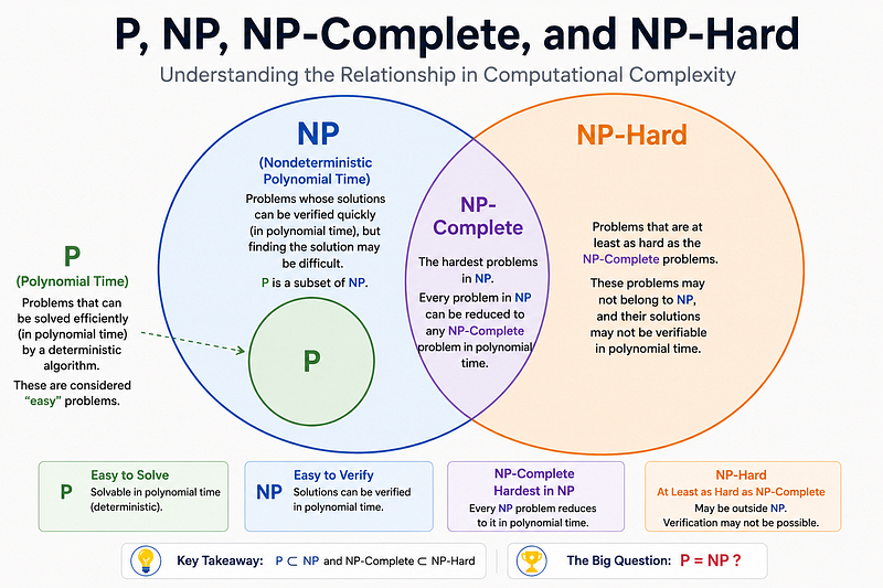Understanding P, NP, NP-Complete, and NP-Hard: A Beginner's Guide to Computational Complexity