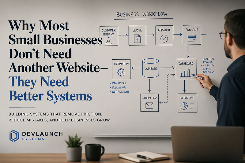 Why Most Small Businesses Don’t Need Another Website — They Need Better Systems