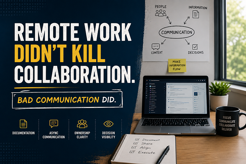 Remote Work Didn’t Kill Collaboration. Bad Communication Did.