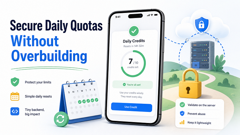 Secure Daily Quotas Without Overbuilding Your Backend