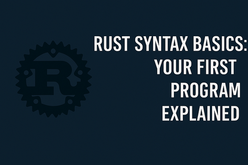 Rust Syntax Basics: Your First Program Explained
