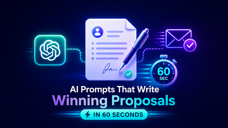 AI Prompts for Writing Freelance Proposals That Ruthlessly Win Work in 60 Seconds — Proven…