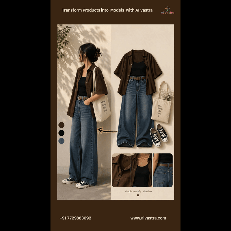 From Flat Product Images to Premium Fashion Campaigns โ Powered by AI Vastra