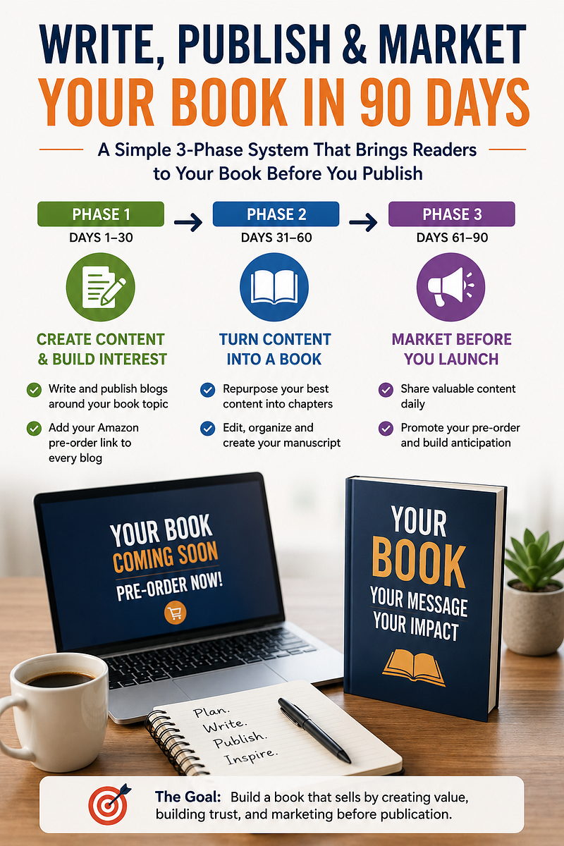 Don’t Self-Publish Books in 3 Days! Use a 90-Day System That Generates Pre-Orders Before Launch.