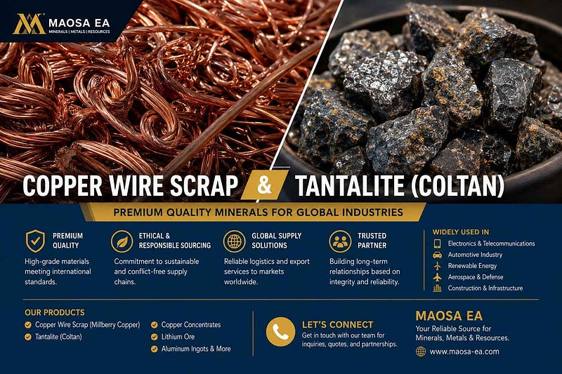 Copper Wire Scrap & Tantalite (Coltan): Critical Resources Driving Modern Technology and Industry