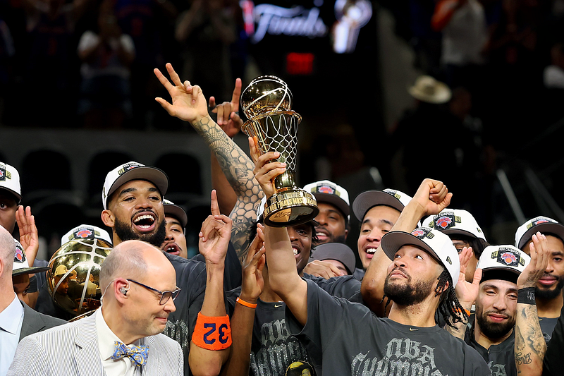 The New York Knicks win their third NBA championship