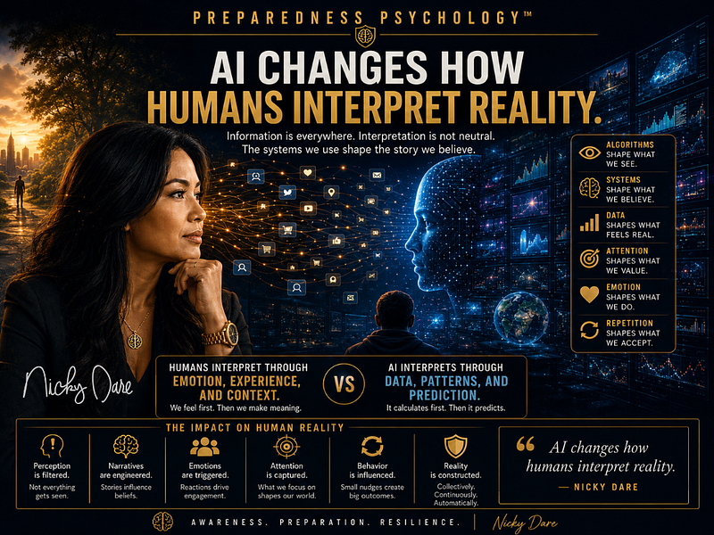 AI Changes How Humans Interpret Reality