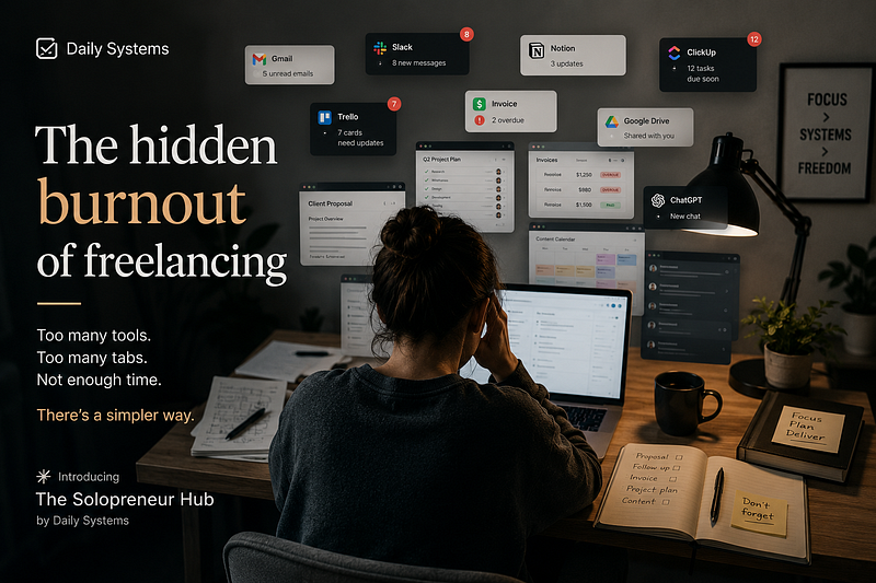 Freelancer Burnout? Try a Simpler Business System