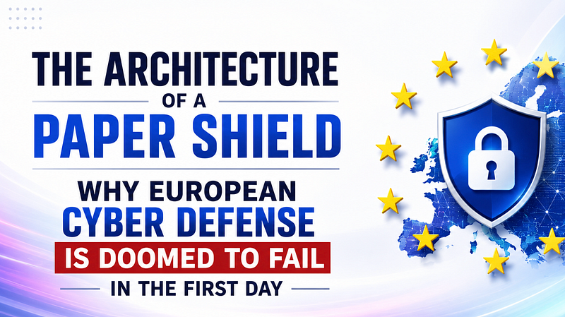 The Architecture of a Paper Shield: Why European Cyber Defense is Doomed to Fail