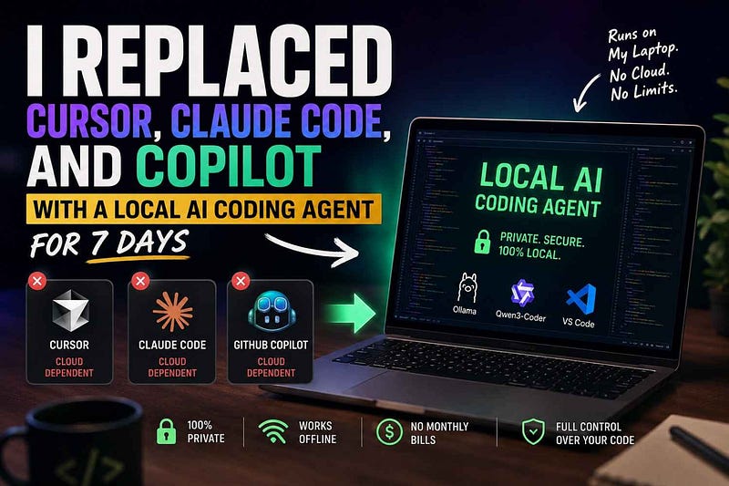 I Replaced Cursor, Claude Code, and Copilot With a Local AI Coding Agent for 7 Days