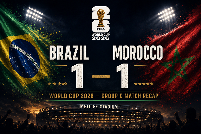 Brazil vs Morocco World Cup 2026 Highlights: The Atlas Lions Came to New York and Nearly Robbed the…