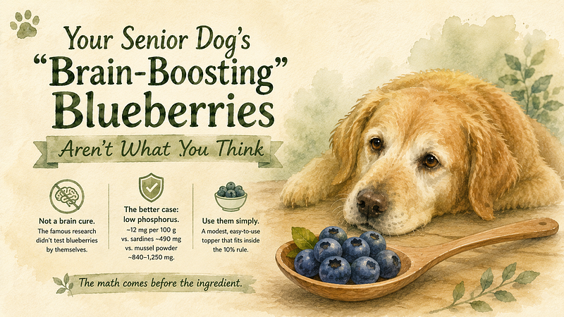 Your Senior Dog’s “Brain-Boosting” Blueberries Aren’t What You Think