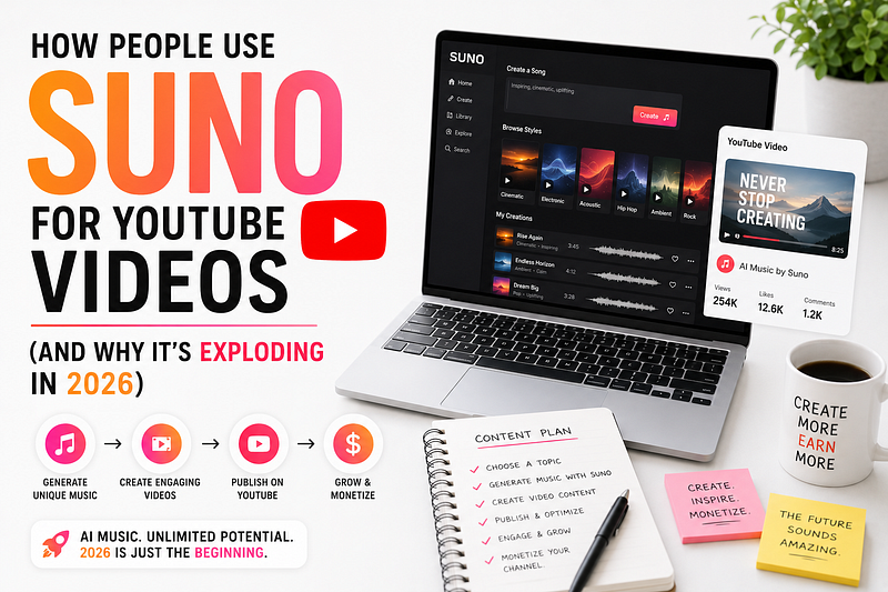 How People Use Suno for YouTube Videos (And Why It’s Exploding in 2026)